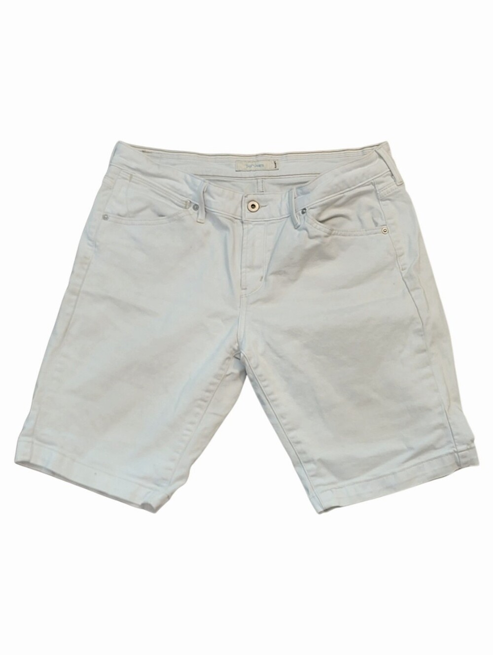 Levi's Women's White 545 Jean Shorts - Size 12